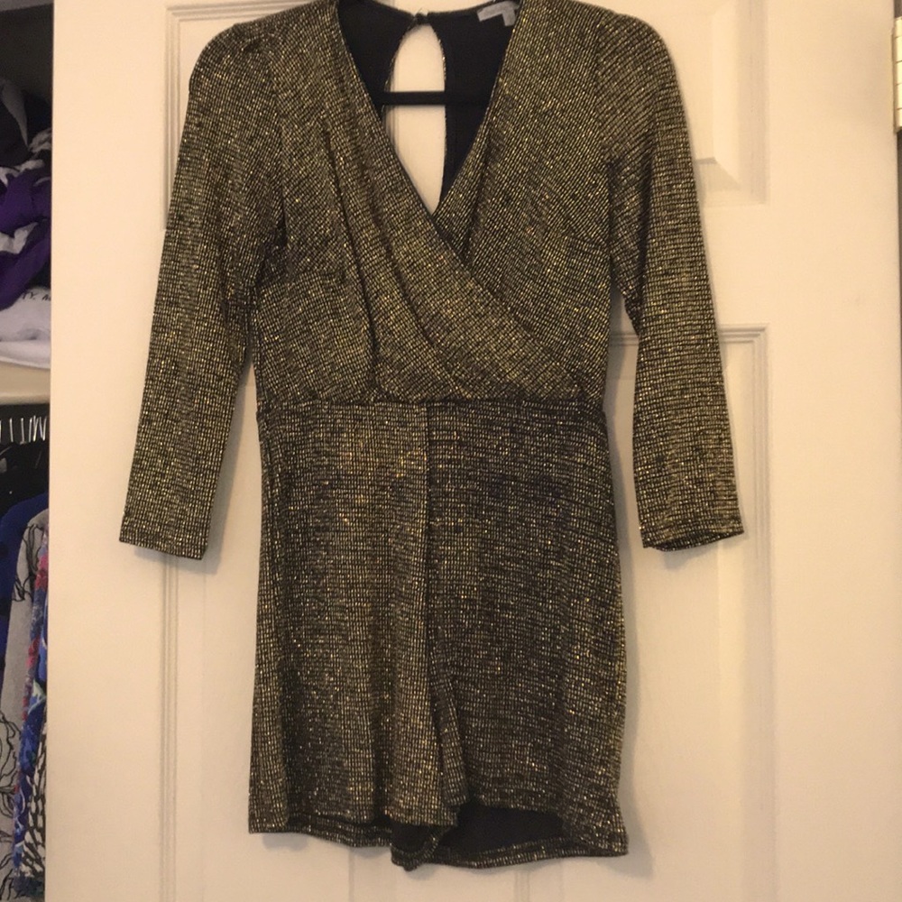 Gold and black festive one piece